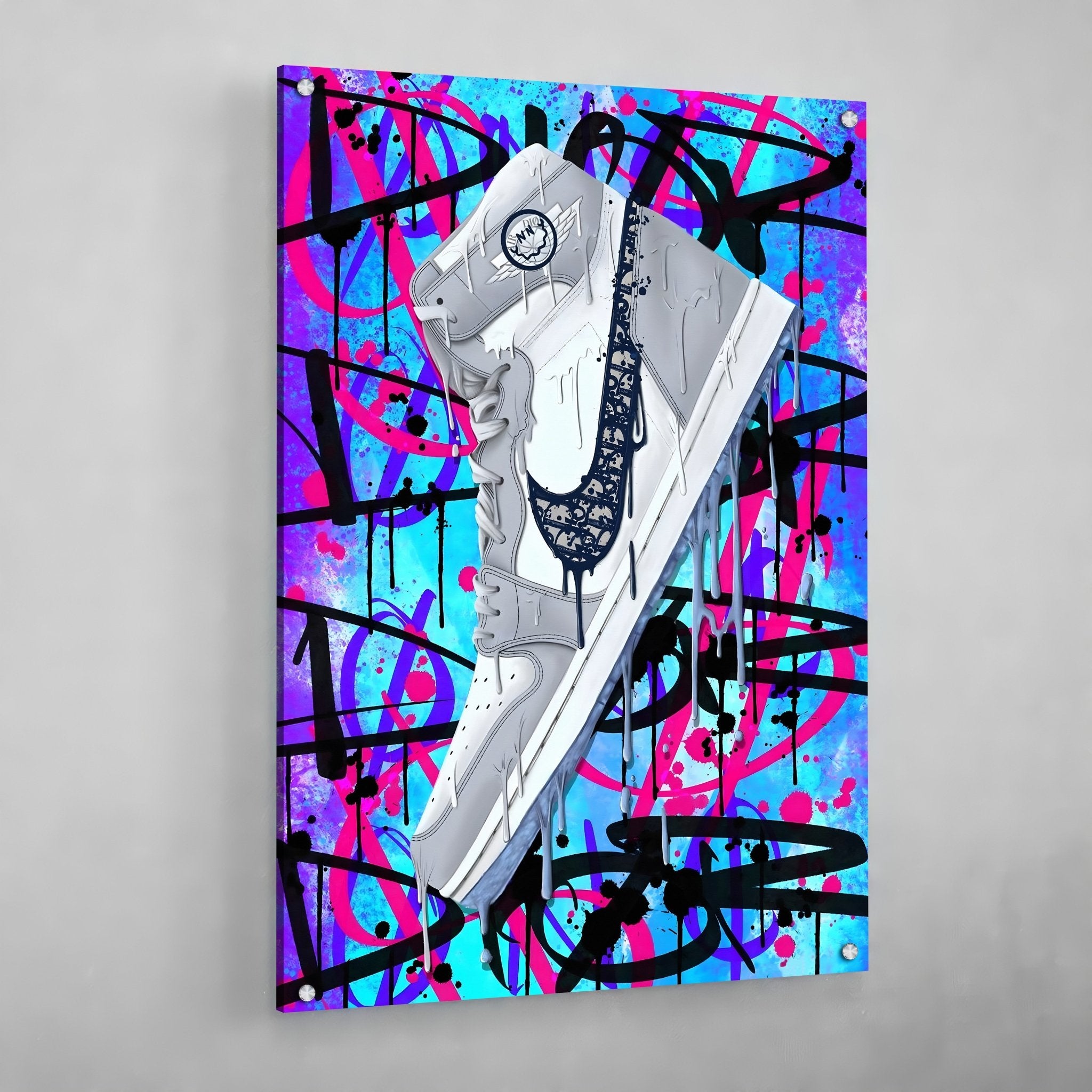 Neon Sign Sneaker Canvas Art Sporty Wall Decor For Boys Room ▻  OutletTrends.com ▻ Free Shipping ▻ Up to 70% OFF